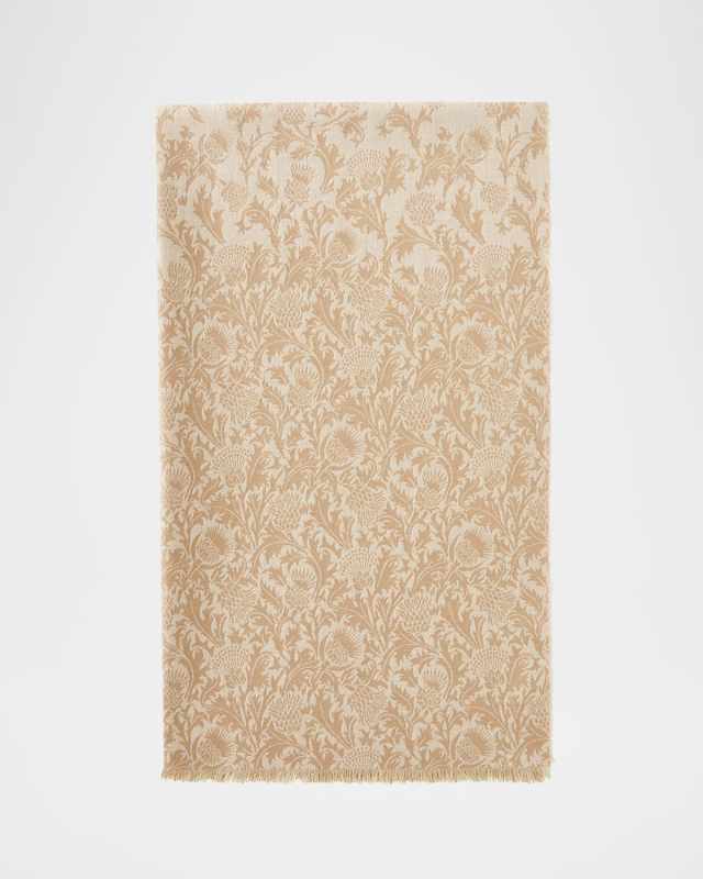 Printed Cashmere-Silk Scarf